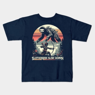 Slothorizon Slow Down Kids T-Shirt